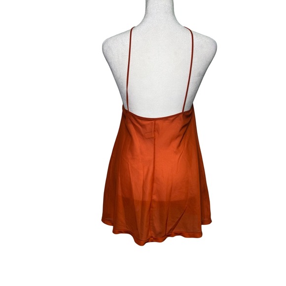 La Perla Orange Lace Chemise - Picture 2 of 7